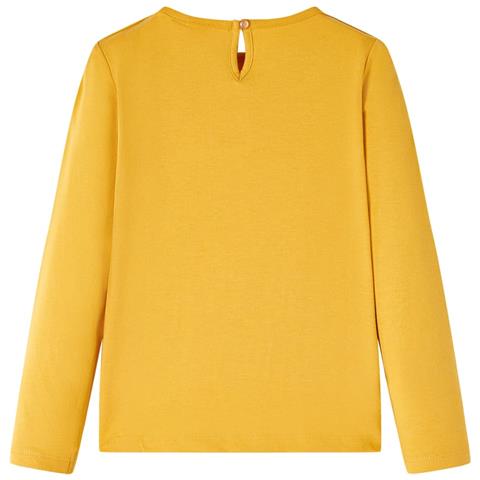 Maglietta Da Bambina A Maniche Lunghe Ocra 116 - Foto 2