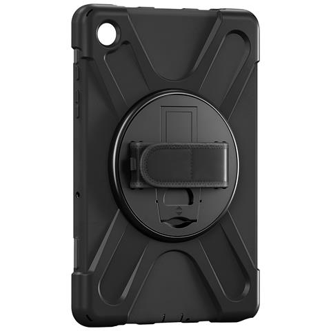 Cover Per Samsung Tab A9 Plus Bi-materiale Antishock Manico Cavalletto, Nero - Foto 1