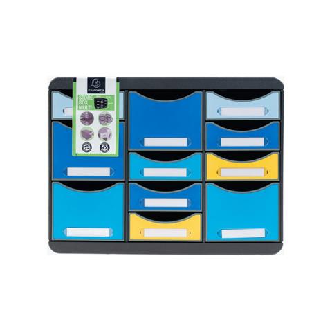 3137202D organizzatore per cassetto di scrivania Plastica Nero, Blu, Giallo - Foto 7