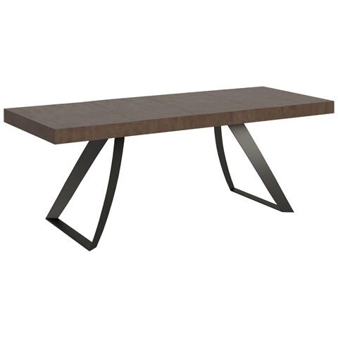 Tavolo Allungabile 90x180/284 Cm Proxy Premium Noce Telaio Antracite - Foto 1