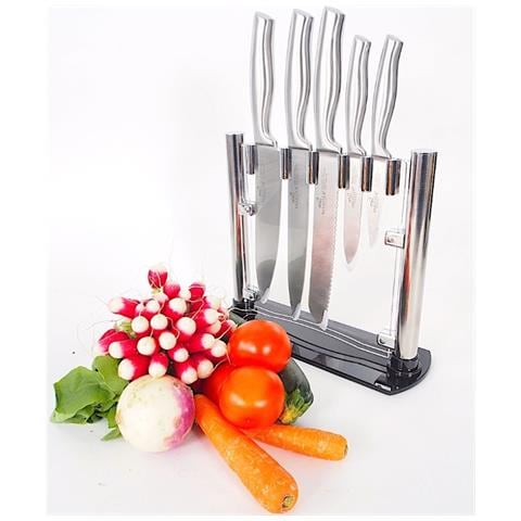 Blocco Di 5 Coltelli In Acciaio Inox - 669582 - Foto 3