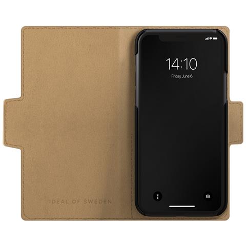 Custodia Per Iphone 13 Pro Folio Lussuosa Con Portacarte, Marrone - Foto 3