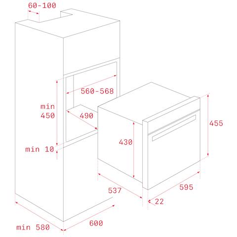 MLC 8440 ST Grigio Microonde combinato Da incasso 44 L 1000 W - Foto 2