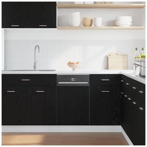 Pannello Lavastoviglie “Lyon” Rovere Nero 45x1,5x67 cm - Foto 2