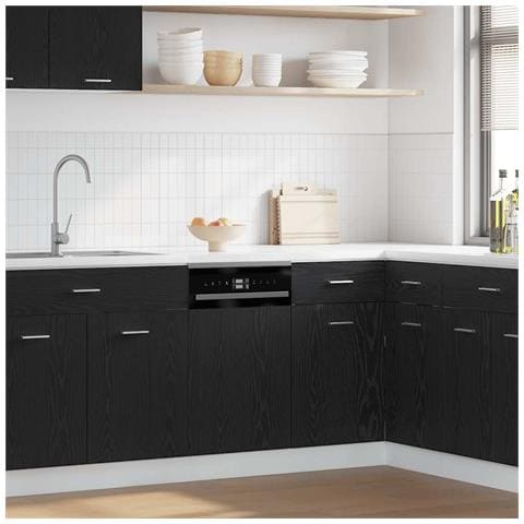 Pannello Lavastoviglie “Lyon” Rovere Nero 45x1,5x67 cm - Foto 10