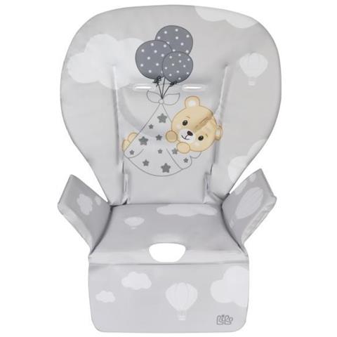 Cuscino Per Seggiolone Pappa In Pvc Grigio Orsetto - Foto 2