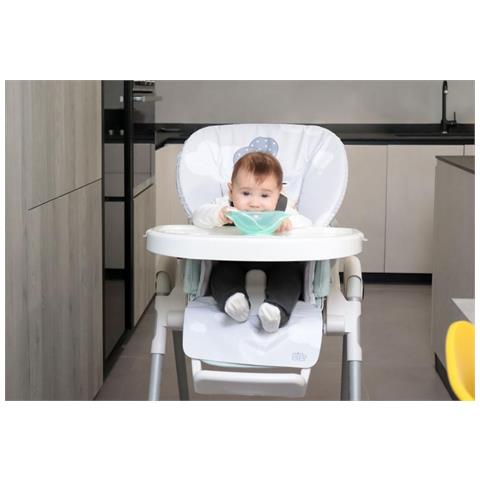 Cuscino Per Seggiolone Pappa In Pvc Grigio Orsetto - Foto 3