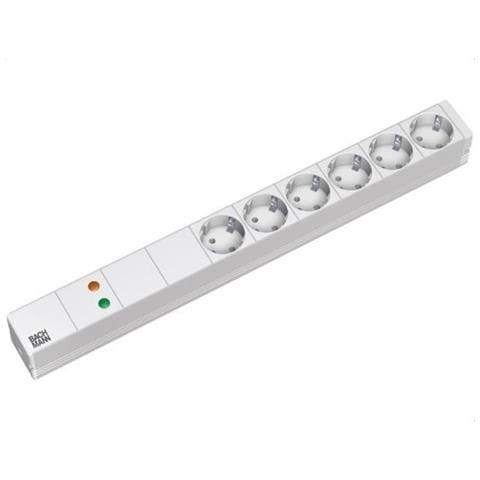 333.500 Prolunghe E Multiple 2 M 6 Presa (e) Ac Interno Bianco - Foto 1
