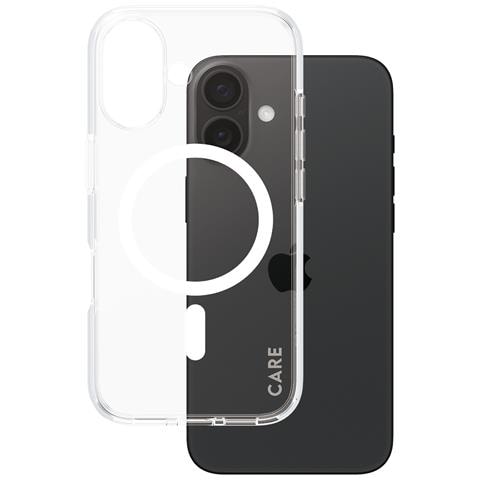 CARE by PG White MagSafe iPhone16 6.1 custodia per cellulare Cover Trasparente - Foto 1