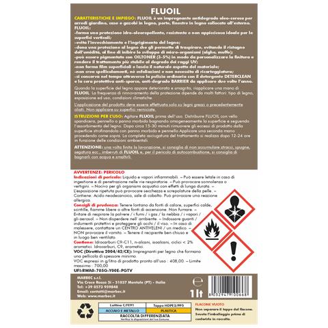 Fluoil 1lt - Impregnante Per Legno Esterno - Foto 3