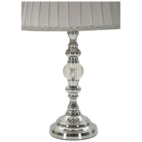Lampada Da Tavolo Mf157 - Argento - Metallo - 25x25x46 Cm - Foto 2