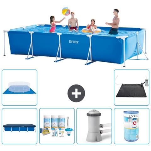 Piscina Fuori Terra - Rettangolo - 450x220x84 Cm - Blu - Include Accessori Coordinati A294 - Foto 1