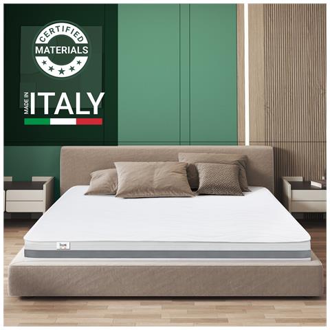Materasso A Una Piazza E Mezza 120x220 Cm In Memory Antibatterico | Altezza 16 Cm | Rivestimento 3d Air In Fibra Ipoallergenica | Materasso Ortopedico A 7 Zone Differenziate Termosensibili - Foto 2