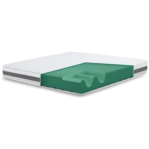 Materasso A Una Piazza E Mezza 120x220 Cm In Memory Antibatterico | Altezza 16 Cm | Rivestimento 3d Air In Fibra Ipoallergenica | Materasso Ortopedico A 7 Zone Differenziate Termosensibili - Foto 1