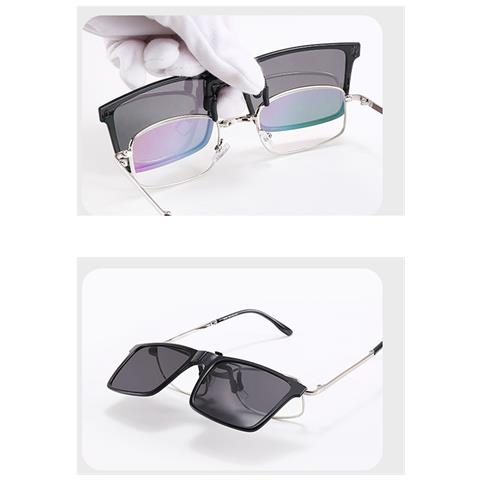 Occhiali Da Sole Pieghevoli Clip-on - Polarizzati Multicolor - Foto 4