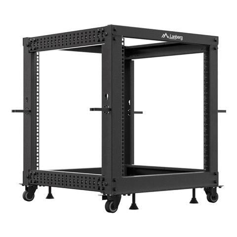 Lanberg OR01-6112-B, Rack indipendenti, 12U, 600 kg, Rotelle, 22 kg, Nero - Foto 1