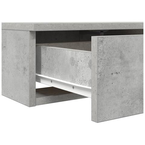 Cassetti del letto in grigio cemento - 135x36.5x16.5 cm realizzati in legno ingegnerizzato - Foto 9