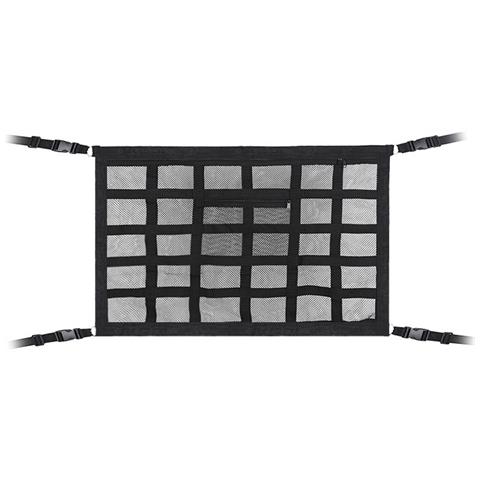 Rete Portaoggetti Per Tetto Auto 30 Scomparti 90cm X 65cm Nero, Compatibile Con Accessori Auto It - Foto 1