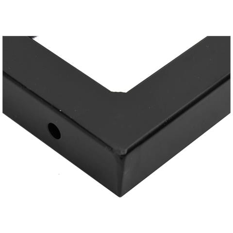 Ripiano a Parete per Lavabo in Acciaio e Massello di Acacia - Foto 9