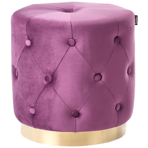 Pouf Carrollton Velluto Viola - Foto 2