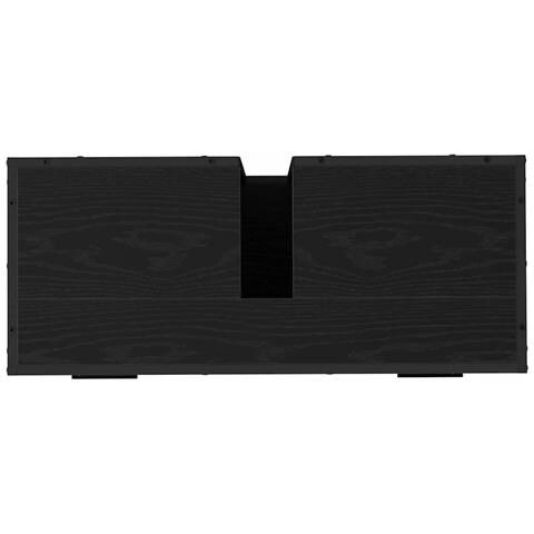 Armadio per Lavabo da Bagno Rovere nero 80 x 33 x 60 cm - Foto 9