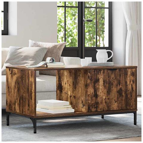 Tavolino da salotto Rovere fumo 90 x 49 x 46 cm - Foto 2