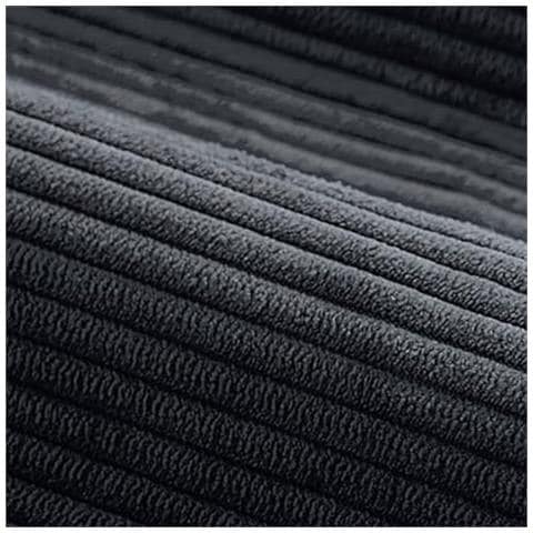 Sheffield Divano Angolare Da 5-6 Posti Con Chaise Longue In Velluto A Coste Grigio - Foto 3