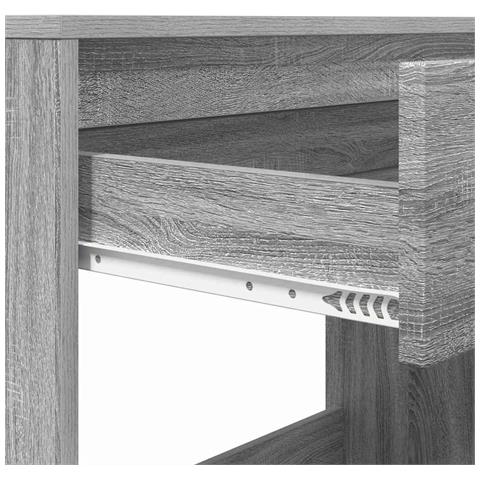 Scrivania Grigio Sonoma 100 x 50 x 78 cm Legno multistrato - Foto 9