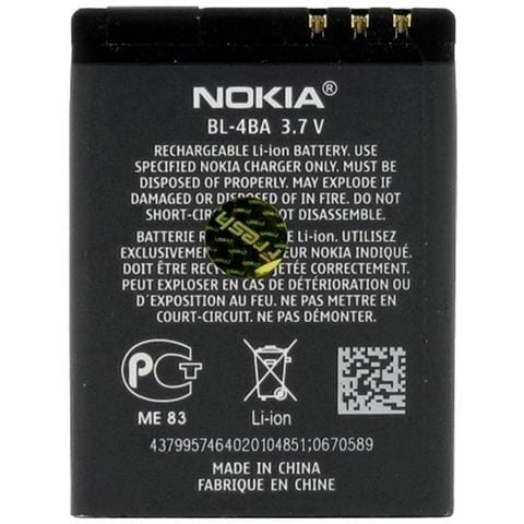 Batteria Litio Original Bl-4ba Bulk Per 2630 2660 2760 500 6111 7370 7373 N76 Prism 7070 7500 - Foto 2