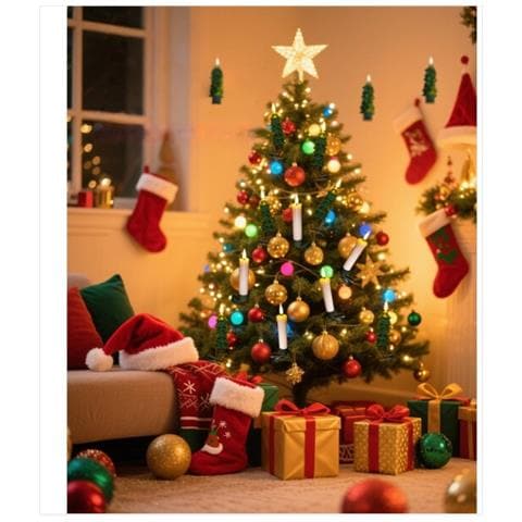 Set Di 6 Candele A Led Affusolate Color Avorio Senza Fiamma Con Telecomando E Supporti - Perfette Per Natale E Halloween - Foto 6