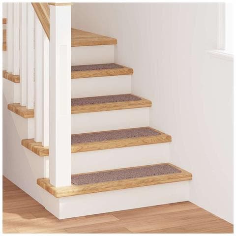 Tappetini Antiscivolo per Scale 15 pcs Marrone chiaro - Foto 2