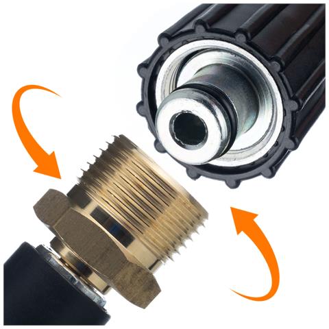 Tubo Alta Pressione 10m M22-m22 - Compatibile Con Idropulitrice Kärcher /kranzle | Nylon, Pvc, 200 Bar, 60°c | Estensione Durevole - Foto 2