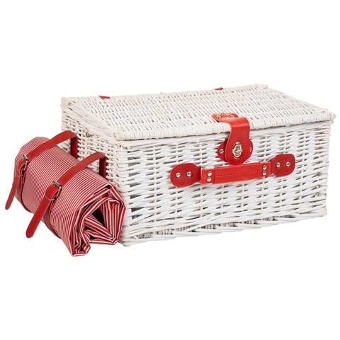 Cesto Pic-nic Bianco 44x30x20h - Foto 2