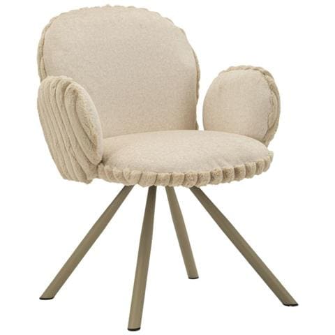 Set 2 Sedie Stoccolma -b- Imbottite Crema 64x68x83 Cm, Seduta H 45 Cm - Foto 1