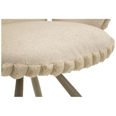 Set 2 Sedie Stoccolma -b- Imbottite Crema 64x68x83 Cm, Seduta H 45 Cm - Foto 8