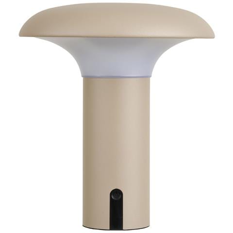 Lampada Led Solare Ricaricabile Ramsey In Pp Beige Ø18 Cm - Foto 1