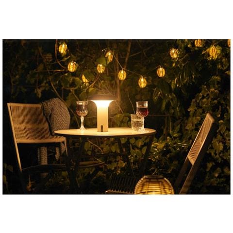 Lampada Led Solare Ricaricabile Ramsey In Pp Beige Ø18 Cm - Foto 8