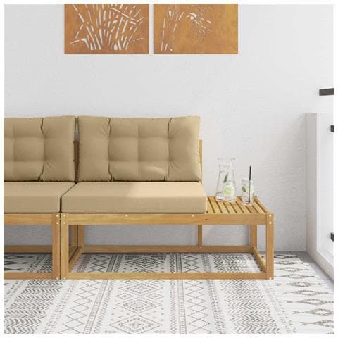 Divano da Esterno Bianco 115 x 83 x 73 cm Poliestere - Foto 2