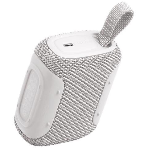 GO 5 Speaker Bluetooth ultra-portatile con potente Pro Sound e bassi incisivi, pairing AirTouch, design impermeabile, 10 ore di autonomia, Bianco - Foto 7