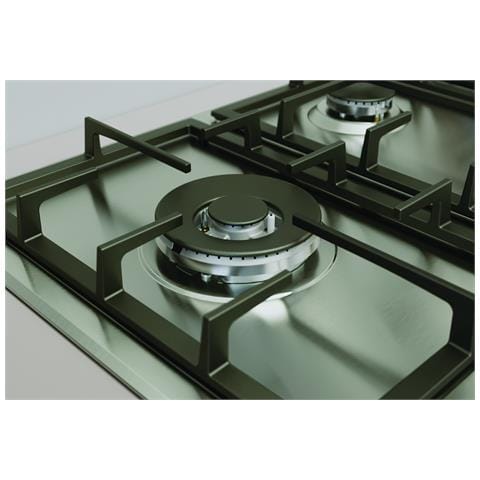 IN 9522 IX 1 piano gas inox 90cm 5 fuochi bruciatore doppia corona griglie in ghisa lavabili in lavastoviglie - Foto 6