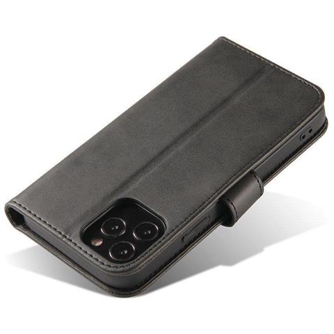 Custodia Magnetica Elegante Con Flap E Funzione Supporto Per Poco M4 Pro 5g Nera - Foto 1