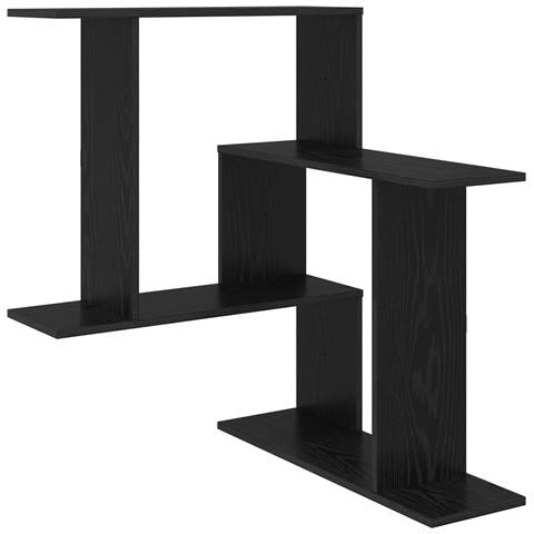 Scaffale da parete Rovere Nero 67 x 67 x 87 cm - Foto 1