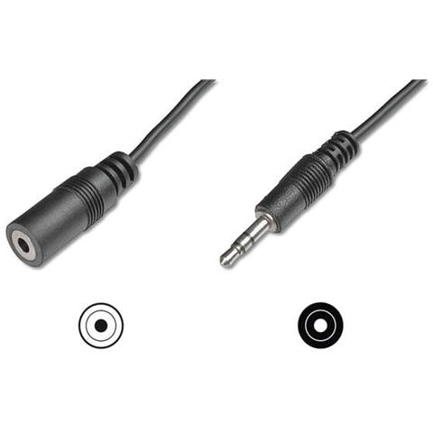 Cavo Stereo 3.5 Mm. Prolunga Scheda Audio Per Cuffie / Casse Maschio / Femmina Mt. 5 - Foto 1