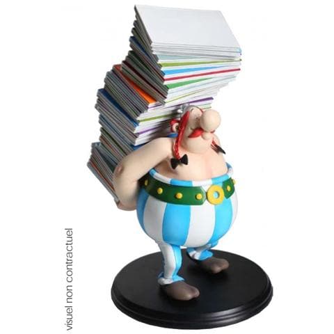 124 - Asterix - Obelix Con Pila Di Libri  - Foto 1