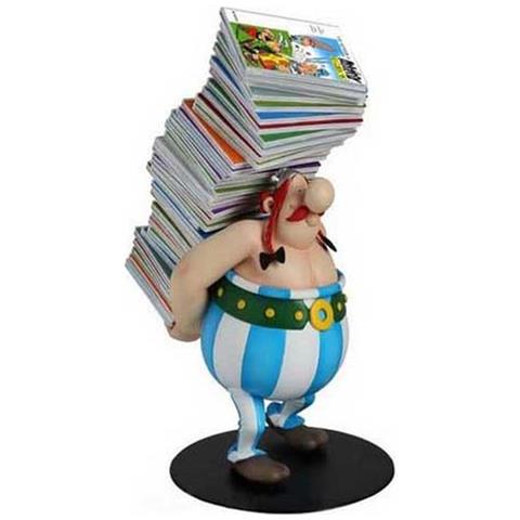 124 - Asterix - Obelix Con Pila Di Libri  - Foto 3