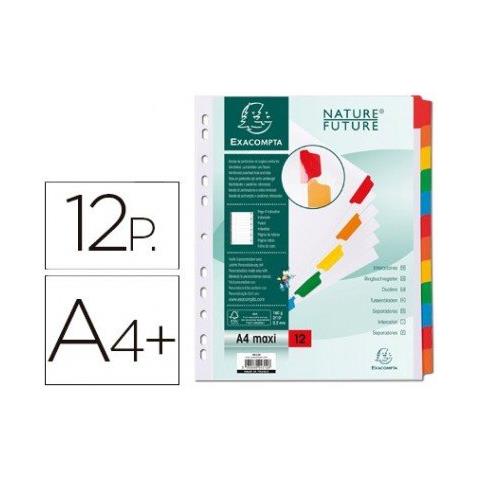 pz. 1 Divisori cartoncino A4+ con 12 tasti 4312E - Foto 1