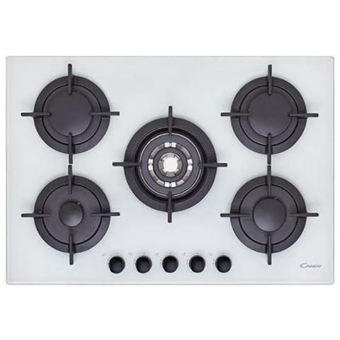 Piano Cottura CVG 75 SQPB a Gas 5 Fuochi Gas Colore Bianco - Foto 3