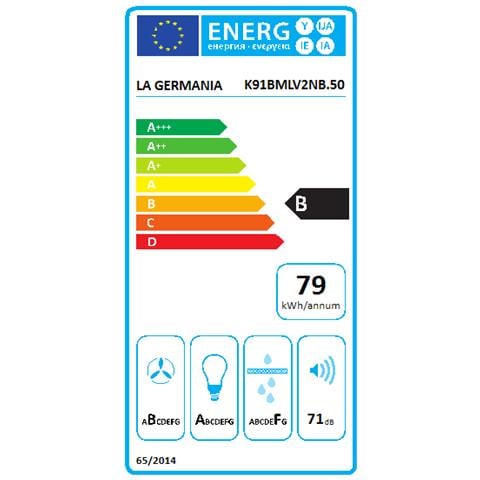 Cappa KV90LAG1NB a Parete da 90 cm Aspirante Colore Nero - Foto 3