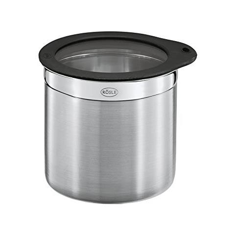 16557 Barattolo con coperchio salvafreschezza, Argento, ø 12 cm / 12.5 H - Foto 1