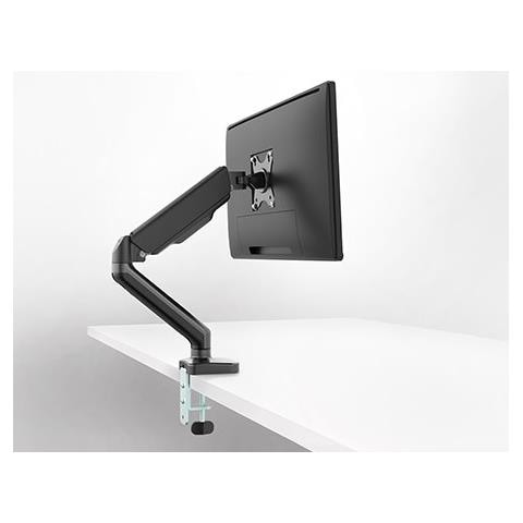 Supporto Da Scrivania Doppio Monitor 17-32'' Con Molla A Gas Nero - Foto 2